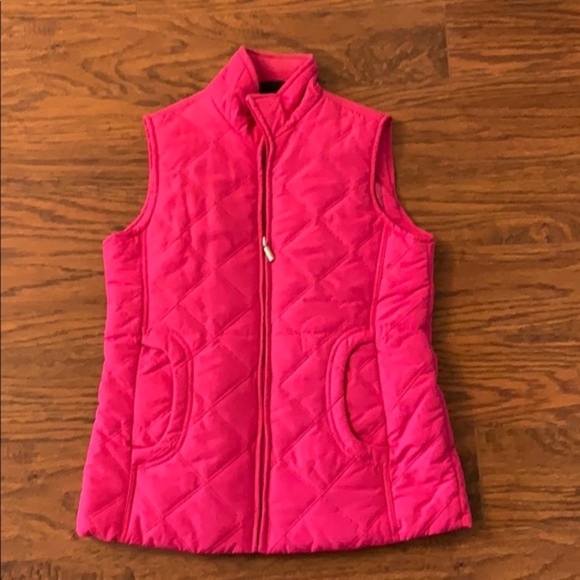 Jackets & Blazers - Hot Pink Quilted Fully-Lined Vest - EUC  - Size S